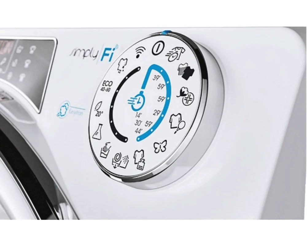 16 برنامه شستشوی متنوع در ماشین لباسشویی کندی مدل RO16106DWMCE