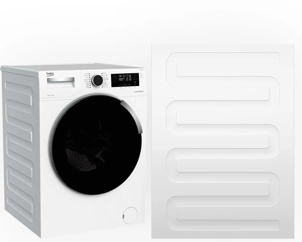 مشخصات فنی و طراحی لباسشویی بکو WTV9744XO