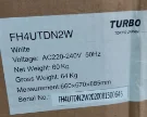 ماشین لباسشویی 8 کیلو سفید توربو FH4UTDN2W