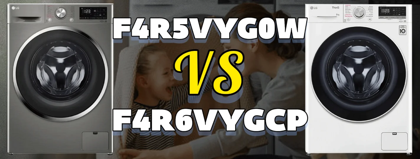 مقایسه جامع ماشین لباسشویی ال جی F4R5VYG0W با F4R6VYGCP