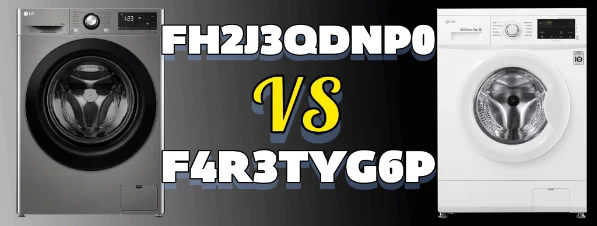 مقایسه تفصیلی ماشین لباسشویی‌های ال جی FH2J3QDNP0 و F4R3TYG6P