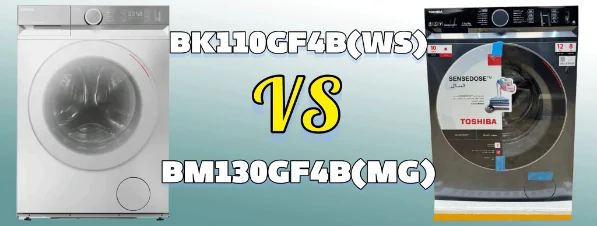 مقایسه جامع لباسشویی توشیبا BK110GF4B(WS) و TWD-BM130GF4B(MG) مدل 2024