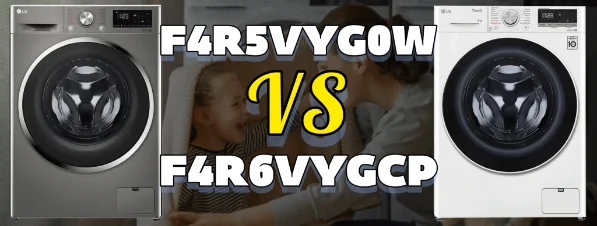 مقایسه جامع ماشین لباسشویی ال جی F4R5VYG0W با F4R6VYGCP