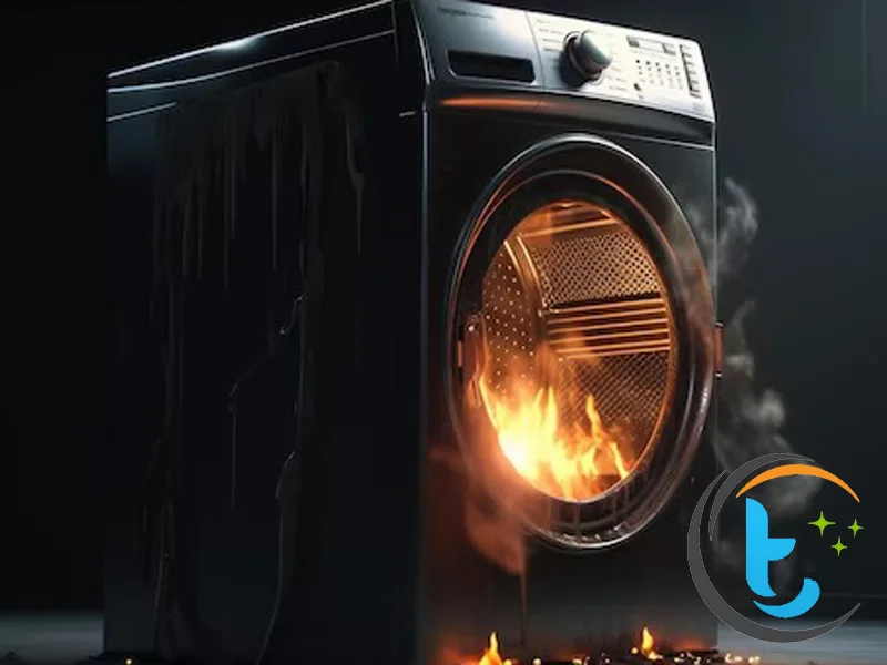 بوی سوختگی ماشین لباسشویی